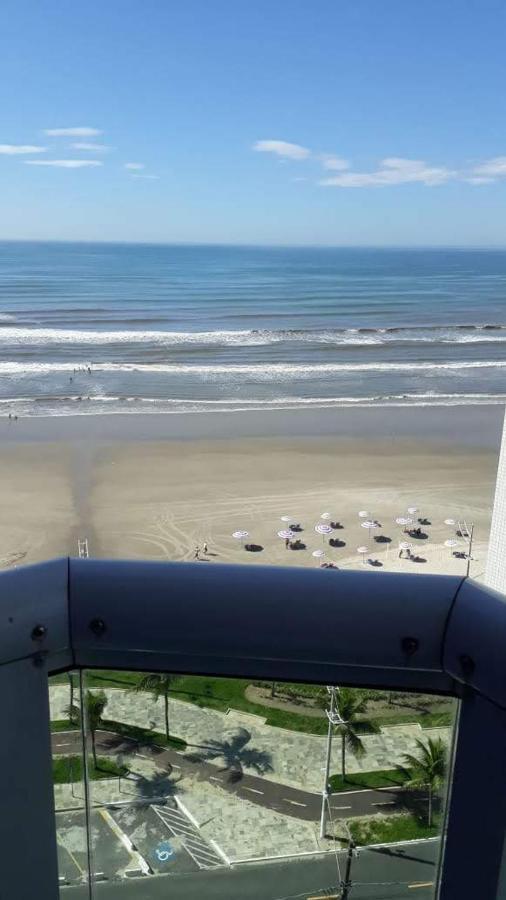 Belo Apartamento Com Vistas Para O Mar - Pe Na Areia - Churrasqueira Na Varanda Praia Grande Dış mekan fotoğraf