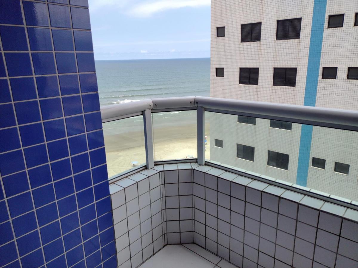 Belo Apartamento Com Vistas Para O Mar - Pe Na Areia - Churrasqueira Na Varanda Praia Grande Dış mekan fotoğraf
