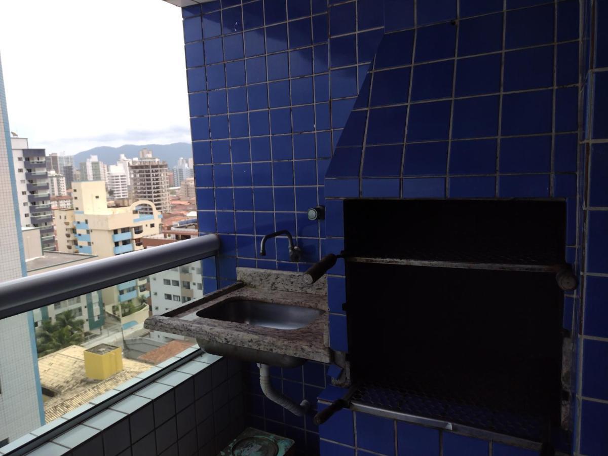 Belo Apartamento Com Vistas Para O Mar - Pe Na Areia - Churrasqueira Na Varanda Praia Grande Dış mekan fotoğraf