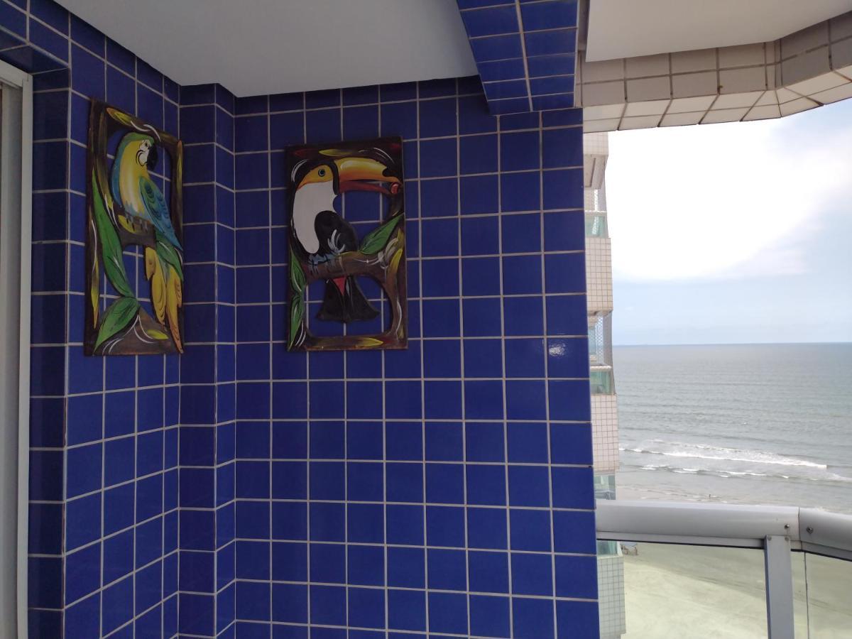 Belo Apartamento Com Vistas Para O Mar - Pe Na Areia - Churrasqueira Na Varanda Praia Grande Dış mekan fotoğraf
